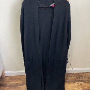 Vince Camuto Black Long Cardigan